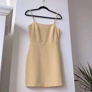 Yellow Wilfred Gingham Mini Dress